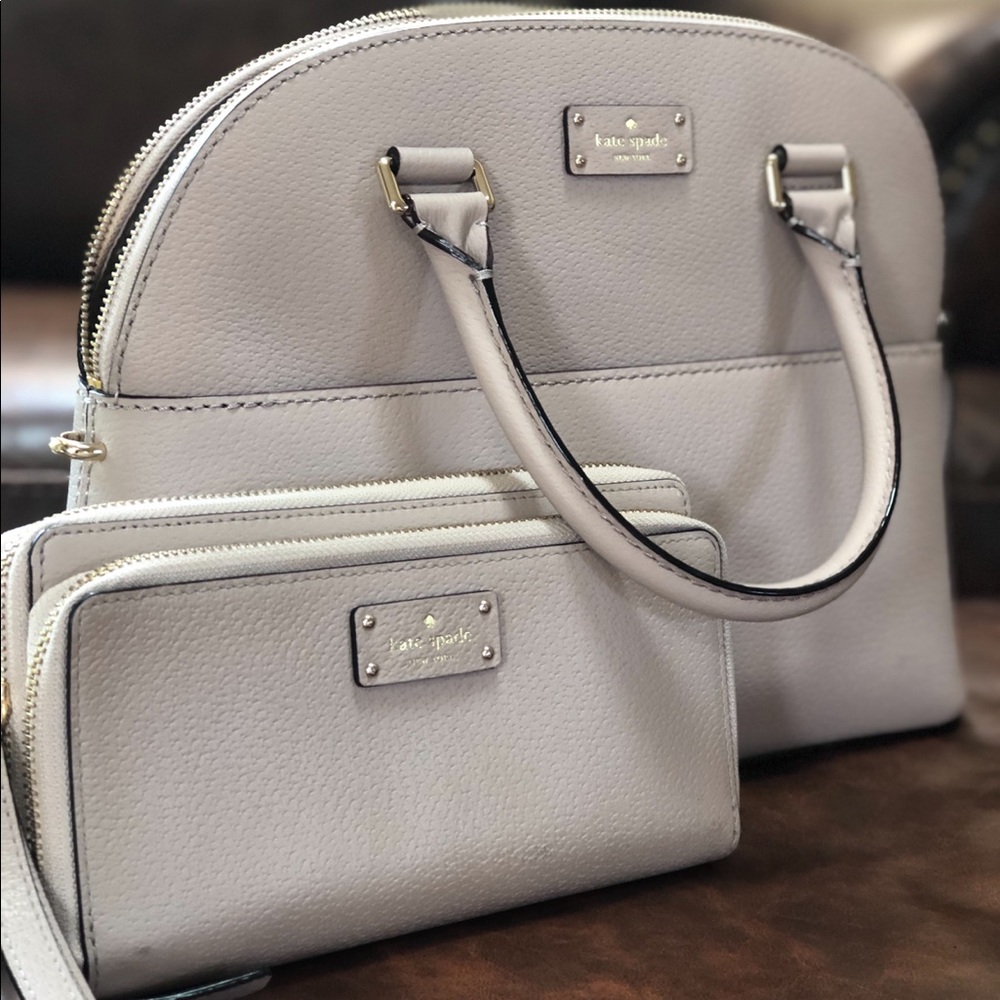 Kate Spade dome satchel/crossbody and wallet set